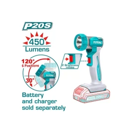 Литий-ионная рабочая лампа 20 В