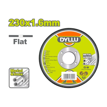 Սկավառակ մետաղ կտրող 230*1.6*22.2 մմ DYLLU DTAC1394