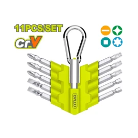 набор  битов для шуруповерта, 11 предметов dyllu dtbs1601
