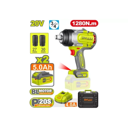 Аккумуляторный ударный гайковерт DYLLU DTCD1B1285