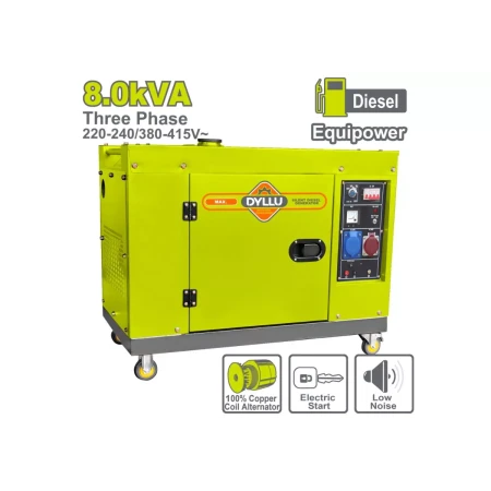 Դիզելային գեներատոր անաղմուկ 8 կՎԱ DYLLU DTDG2A80DT