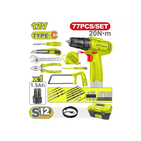 Набор инструментов, 77 предметов DYLLU DTDT4B77