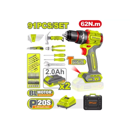 Набор инструментов, 91 предмет DYLLU DTDT4B91