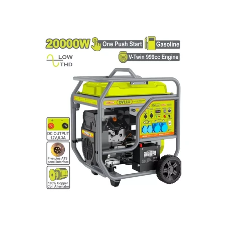 Бензиновый генератор (со стартером) 20000 Вт DTGEAA20V