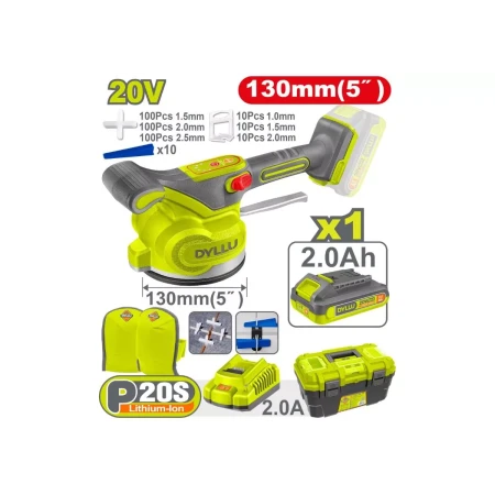 Аккумуляторная вибрационная машина для плитки DYLLU DTTVM1D128