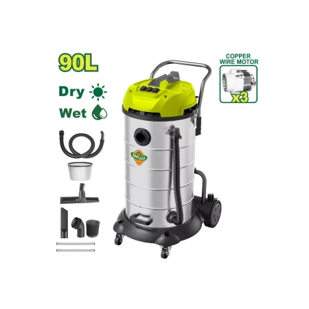 Пылесос  3X - 1200Вт  (корпус Пластик/нерж )   90л  DTVR5A90 