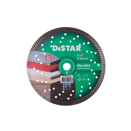 Диск алмазный отрезной Turbo 230 мм Distar Elite Max 10115127018