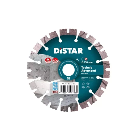 Алмазный диск 150 мм Distar Technic Advanced 14315347012