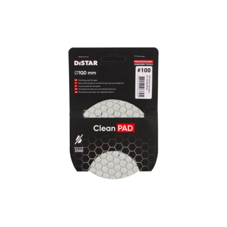 Круги алмазные полировальные Distar 100x3x15 CleanPad #100 80115429035