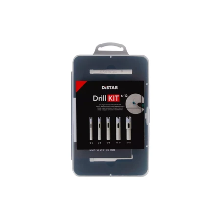  Набор алмазных коронок DrillKIT 6–12 мм Distar 80115429040