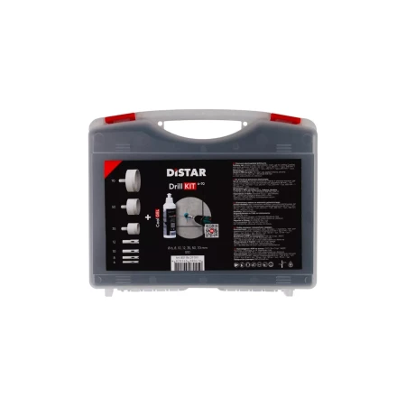 Набор алмазных коронок DrillKIT 6-70мм + CoolGEL Distar 89568442140