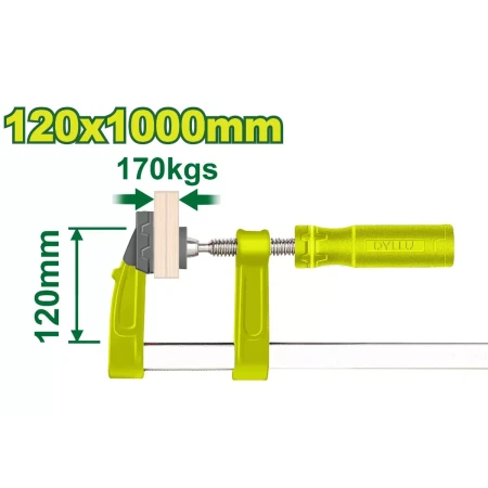 F Зажим с пластиковой ручкой 120x1000 мм DTCP2125