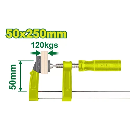F Зажим с пластиковой ручкой 50x250 мм DTCP2153