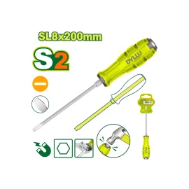 Ударная отвертка Шлицевая DTQJ1288SL8x200 mm
