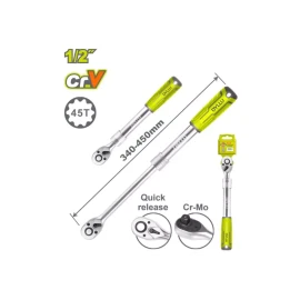 телескопический трещоточный ключ 1/2“  dully dtrw5212