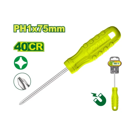 Крестообразная отвертка PH1x75  мм DTSD4913