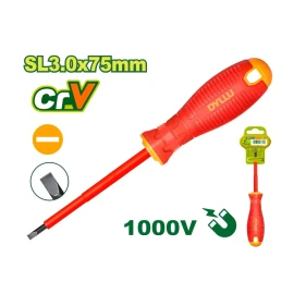Диэлектрическая отвертка SL 3x75 мм DTSD7233