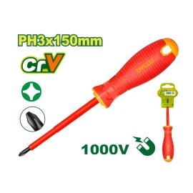 Диэлектрическая отвертка PH3x150 мм DTSD7236
