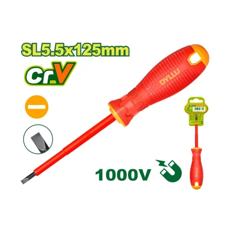 Диэлектрическая отвертка SL 5.5x125 мм DTSD7255