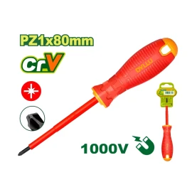 Диэлектрическая отвертка PZ 1x80 мм  DTSD7273