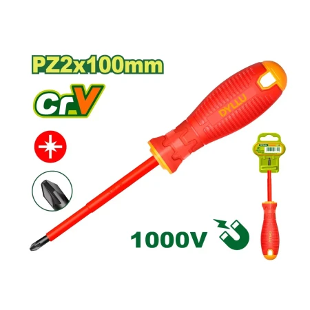 Диэлектрическая отвертка PZ 2x100 мм  DTSD7274