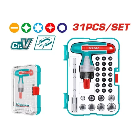 набор из 31 отвертки с т-образной рукояткой