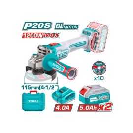 Беспроводная Аккумуляторная угловая шлифовальная машина (болгарка) 20 В 1200 Вт