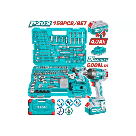 152 шт. набор инструментов для ударного гайковерта 20 в