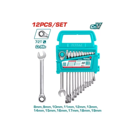 набор из 12 гаечных ключей с трещоткой