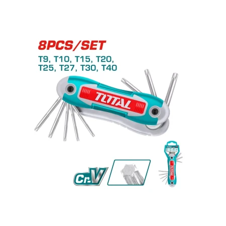 набор torx ключей складной 8 шт.
