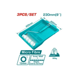 цилиндрическая щётка 3-в-1 (для внутренних стен) total tht811230912