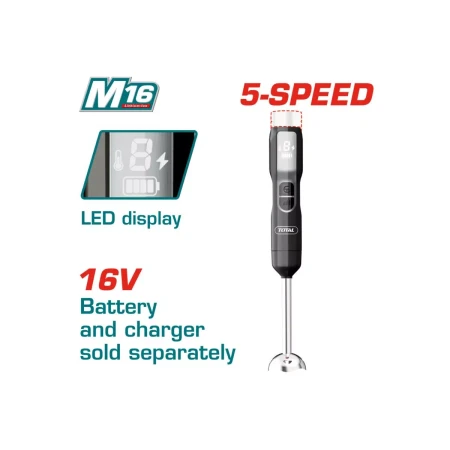 Беспроводной ручной блендер 16 В 100 Вт