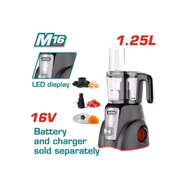 Беспроводной кухонный комбайн 250 Вт 16 В