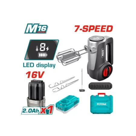 Беспроводной ручной миксер 125 Вт 16 В