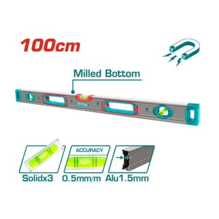 уровень с мощными магнитами 1000 мм