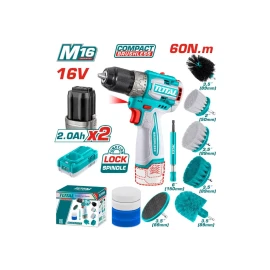 Беспроводная отвертка с набором щеток