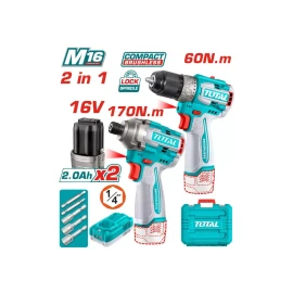 Беспроводной комплект из 2 инструментов 16 В