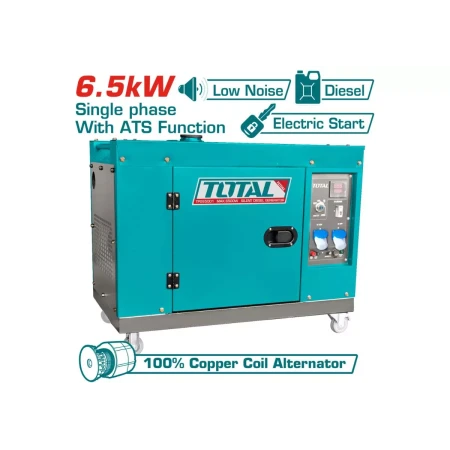 Дизельный генератор (стартер) Бесшумный 6,5 кВт