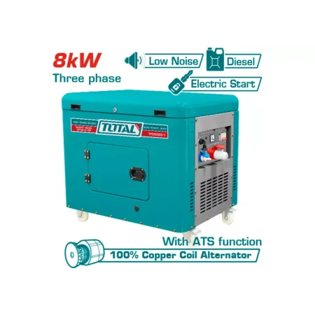 Дизельный генератор (стартер) Бесшумный  8000 Вт