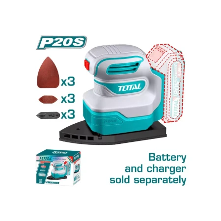 Орбитальная шлифовальная машина с аккумулятором 20 В