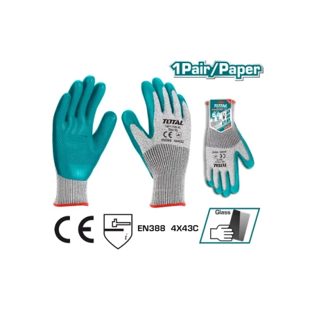 Перчатки для защиты от порезов XL Тотал TSP1706-XL