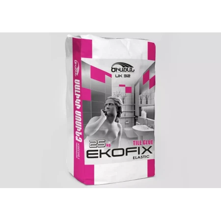 клей для плитки ekofix elastic 25 кг