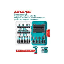 Набор ударных отверточных бит и головок 33 предметов