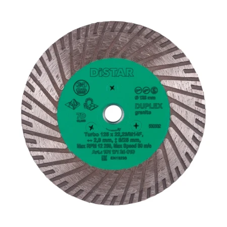 Алмазный диск отрезной  Turbo 125 M14F Duplex 125x22.22x25x2.8mm 