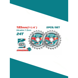 Диск для резки дерева 2 шт. 185 мм Тотал TAC2331853