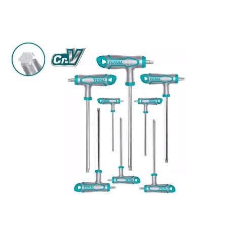 Набор ключей звездочки с Т-образной ручкой, 8 шт. Тотал THHW80836