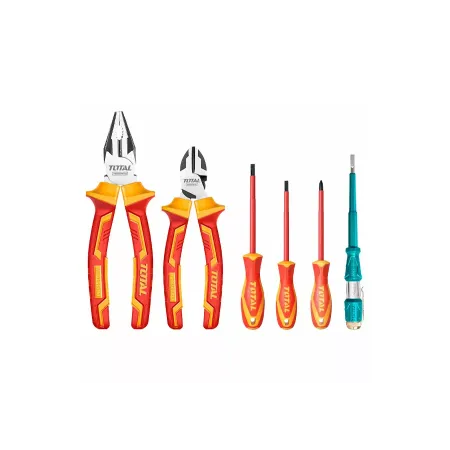Набор диэлектрических инструментов до 1000В 6шт Тотал THKIST3062