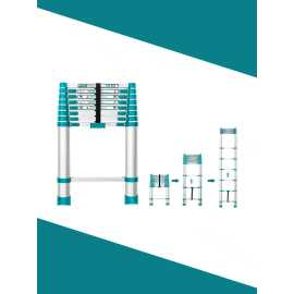 Телескопическая лестница 10 ступеней Тотал THLAD08101