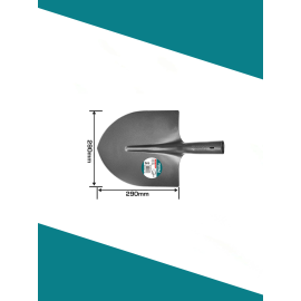 Стальная лопата 290x290 мм Тотал THT1213
