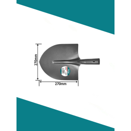 Стальная лопата 270x270 мм Тотал THT1214